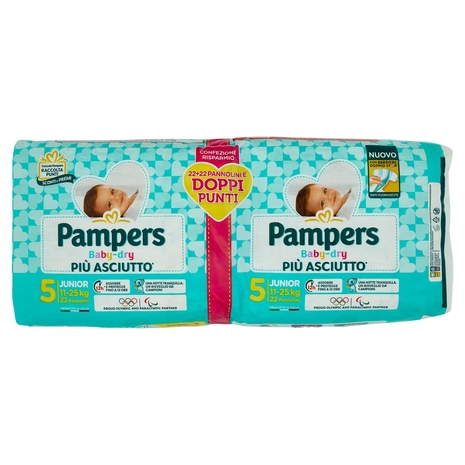 Pampers Baby-dry Junior 22+22 pz
